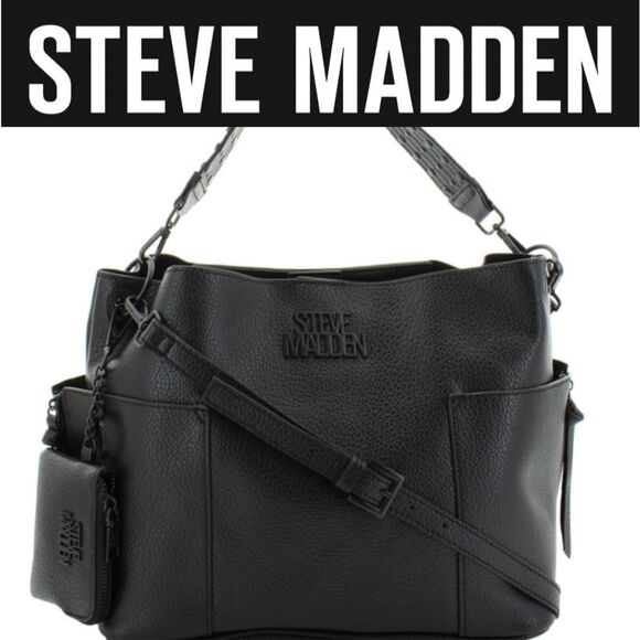 Steve Madden BKoltt Bucket Bag- Black - Picture 1 of 12
